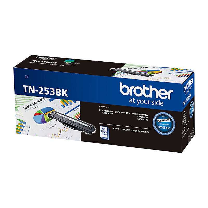 Brother TN253 Black Toner Cart - Click Image to Close