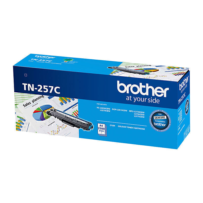 Brother TN257 Cyan Toner Cart - Click Image to Close