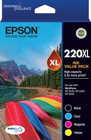 EPSON 220XL Value Pack 4x High Capacity Ink Cartridges