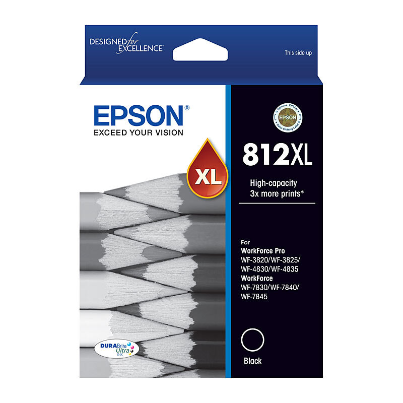 Epson 812XL Black Ink Cart (image for) Epson 812XL Black Ink Cart