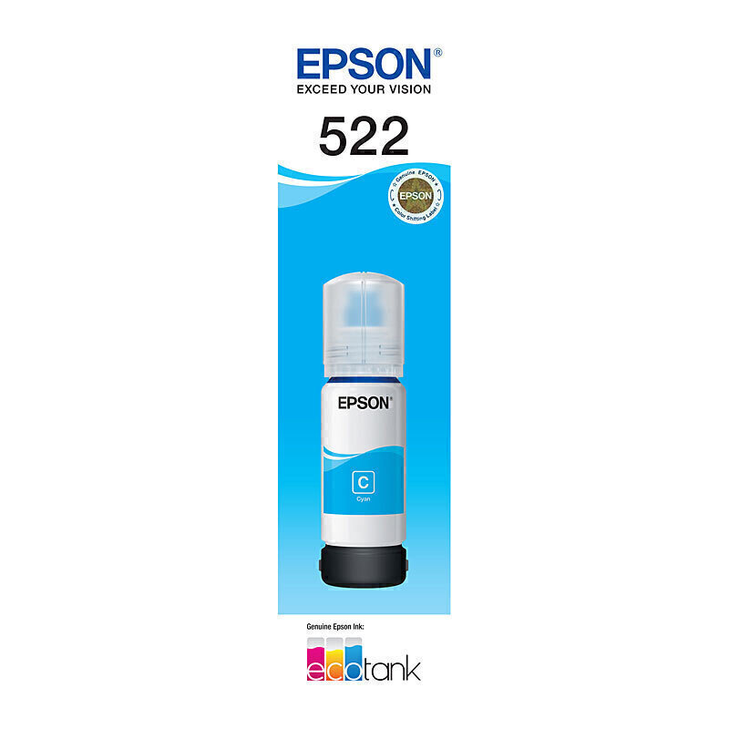 Epson T522 Cyan Eco Tank - Click Image to Close