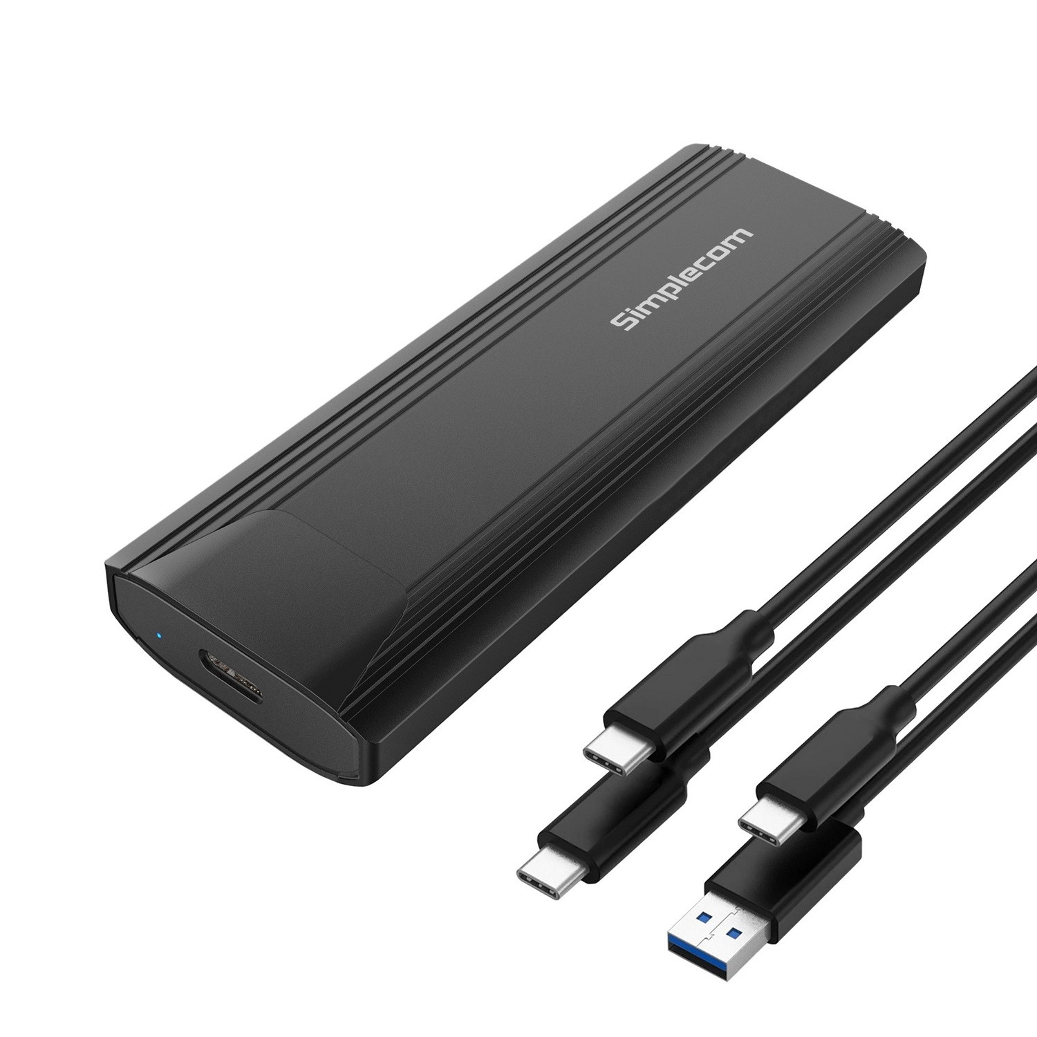 Simplecom SE504v2 NVMe SATA Dual Protocol M.2 SSD USBC Enclosure ToolFree USB 3.2 Gen 2 10Gbps