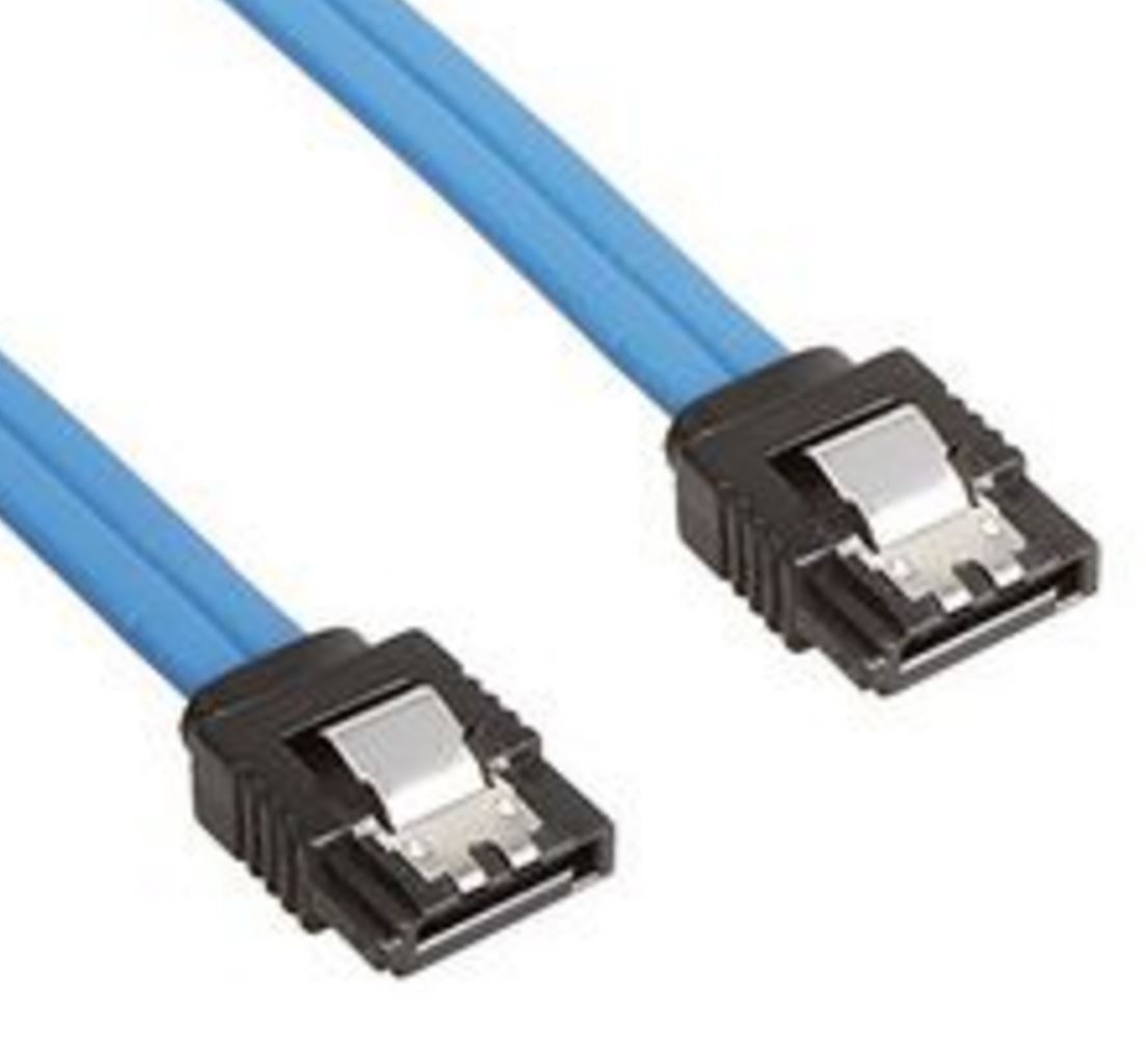 Astrotek SATA 3.0 Data Cable 50cm Male to Male 180 to 180 Degree with Metal Lock 26AWG Blue - Click Image to Close