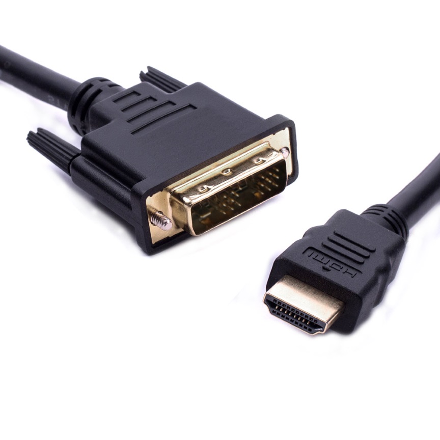 HDMI MALE to DVI-D MALE 1.8m Cable - Click Image to Close