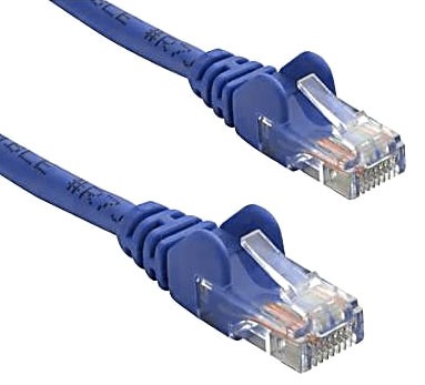 8Ware Cat5e UTP Ethernet Cable 1m (100cm) Blue - Click Image to Close