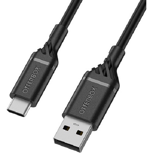 OtterBox USB-C to USB-A Cable - Black - Durable, trusted and built to last - Click Image to Close