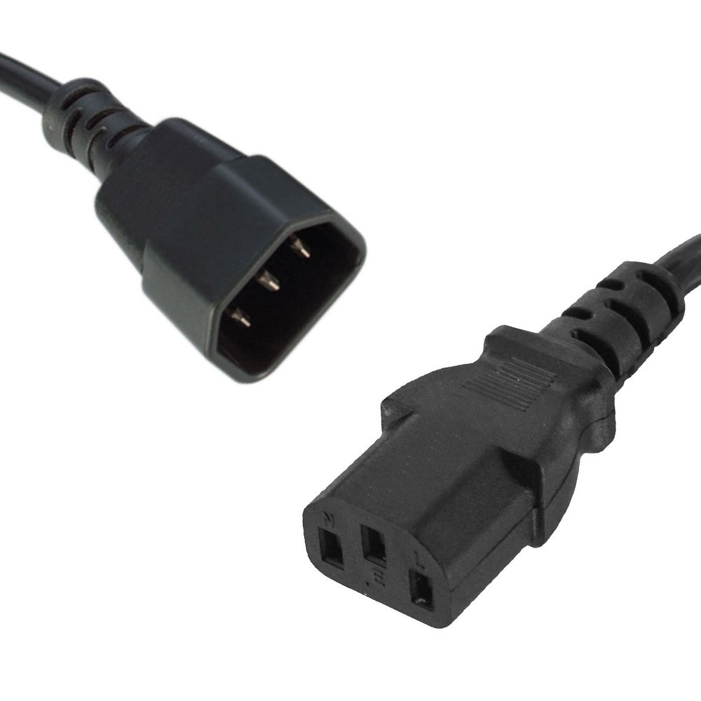 8Ware Power Cable Extension 1.8m IEC-C14 to IEC-C13 Male to Female - Click Image to Close