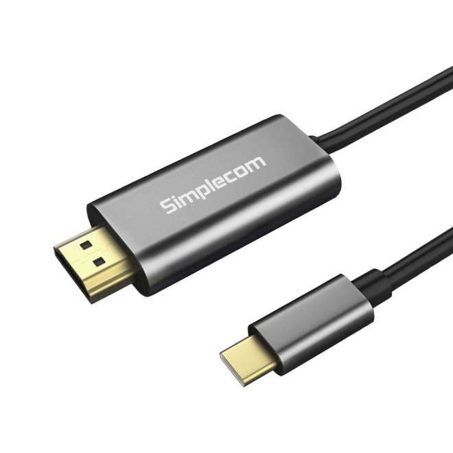 Simplecom DA321 USB-C Type C to HDMI Cable 1.8M (6ft) 4K@30Hz - Click Image to Close