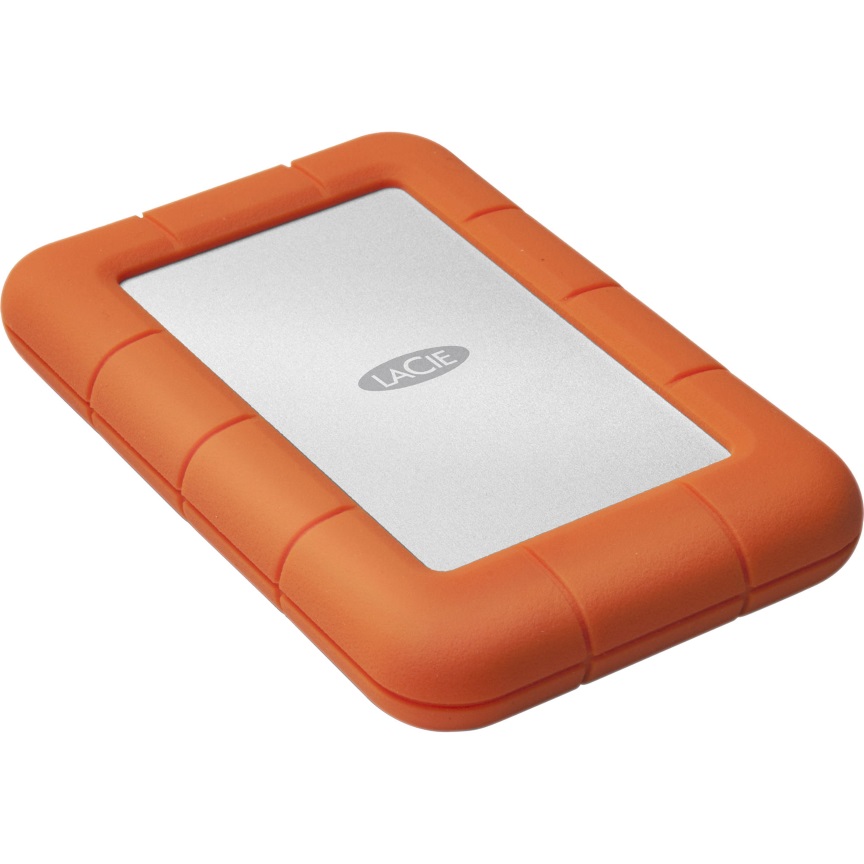Seagate LaCie 2TB Rugged Mini Portable USB 3.0, USB-C Cable. External HDD LAC9000298, 2 Years Warranty - Click Image to Close