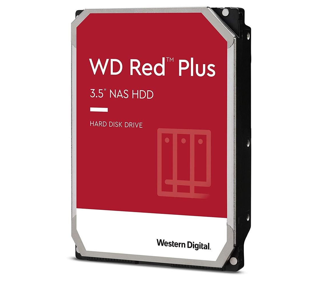 Western Digital WD Red Plus 10TB 3.5" NAS HDD SATA3 7200RPM 256MB Cache 24x7 NASware 3.0 CMR Tech