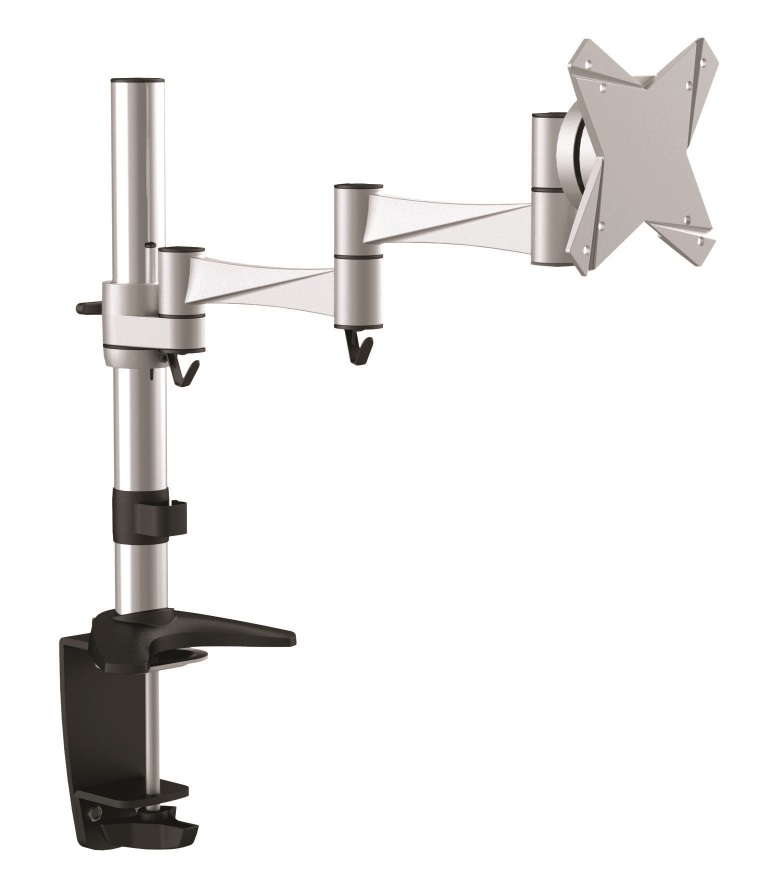 Astrotek Monitor Stand Desk Mount 43cm Arm for Single Display 13"-34" 10kg 15° tilt 180° swivel 360° rotate VESA 75x75 100x100 - Click Image to Close