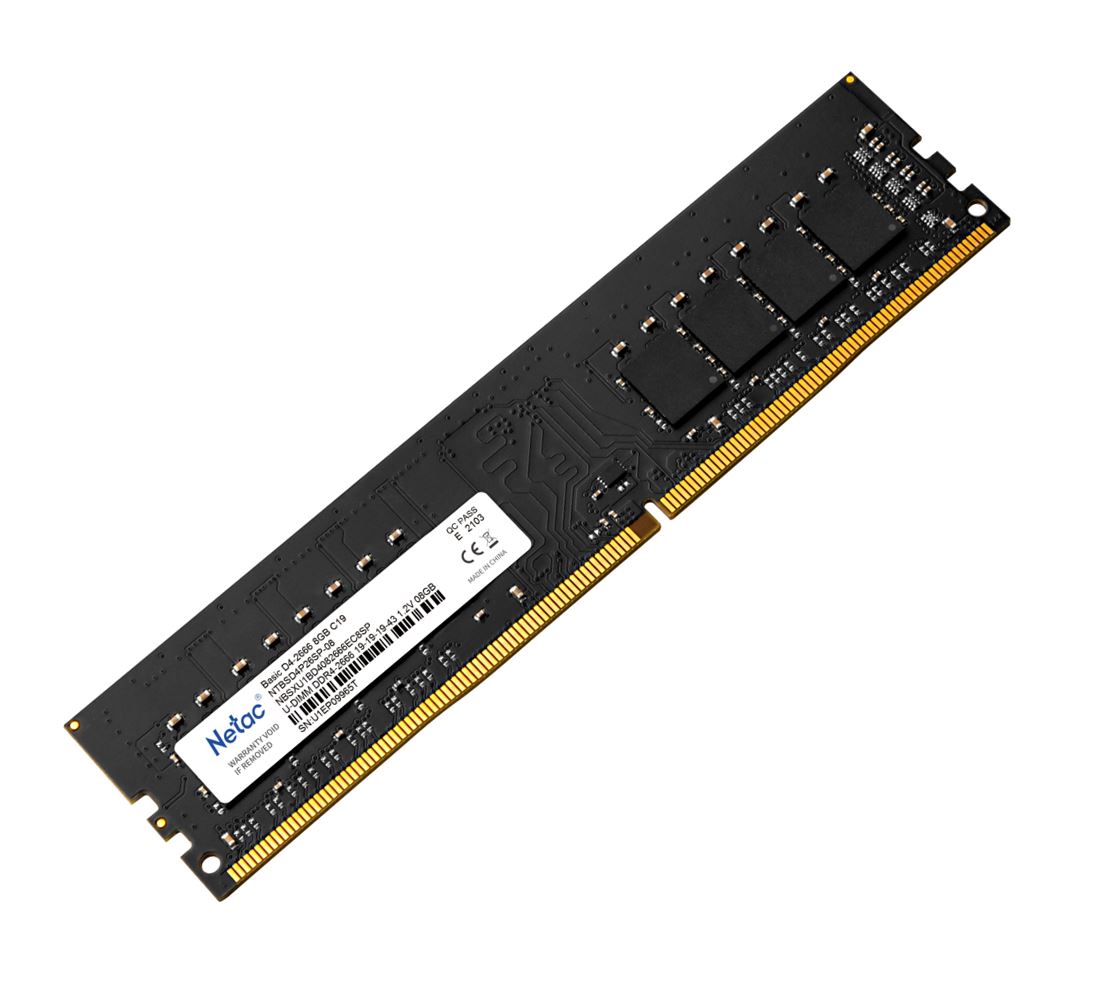 Netac 8GB (1x8GB) DDR4 UDIMM 2666MHz CL19 Single Ranked Desktop PC Memory RAM - Click Image to Close