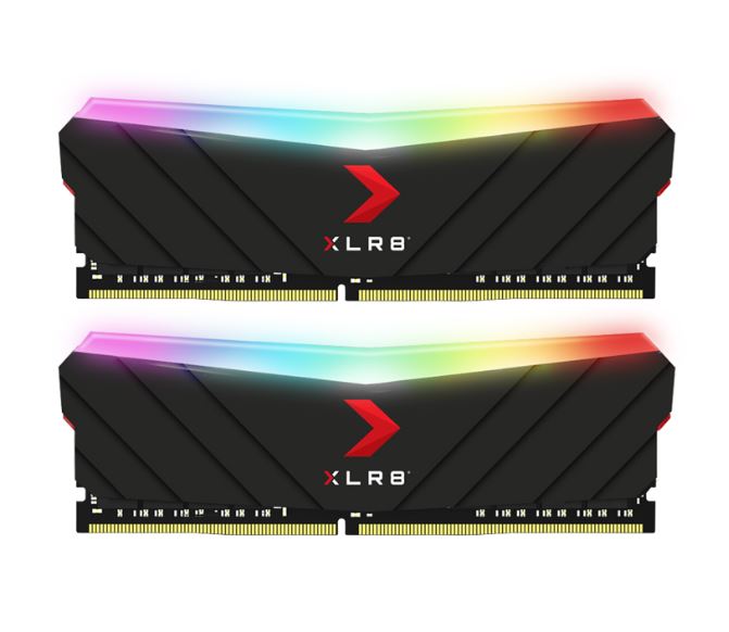 PNY XLR8 16GB (2x8GB) UDIMM 4000Mhz RGB CL18 1.35V Black Heat Spreader Gaming Desktop PC Memory - Click Image to Close