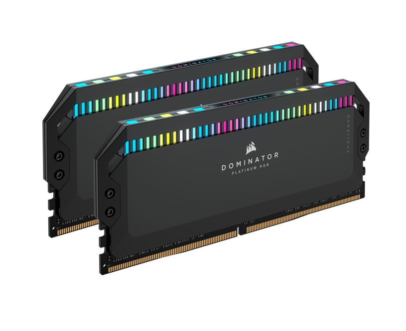 Corsair Dominator Platinum RGB 64GB (2x32GB) DDR5 UDIMM 5200Mhz C40 1.25V Black Desktop PC Gaming Memory - Click Image to Close