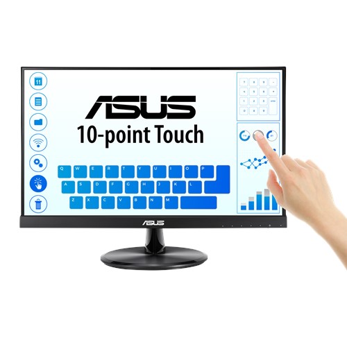 ASUS VT229H Touch Monitor - 21.5" FHD, 10-point Touch, IPS, 178° Wide Viewing Angle, Frameless, Flicker free - Click Image to Close