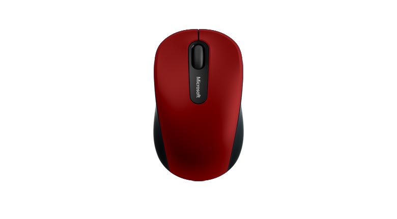 MS Wireless Mobile Mouse 3600 Retail Bluetooth RED Mouse - Click Image to Close