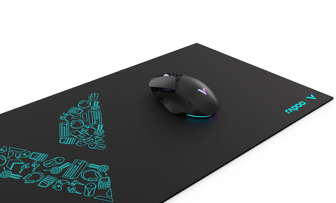 RAPOO V1L Mouse Pad - Extra Large Mouse Mat, Anti-Skid Bottom Design, Dirt-Resistant, Wear-Resistant, Scratch-Resistant - Click Image to Close