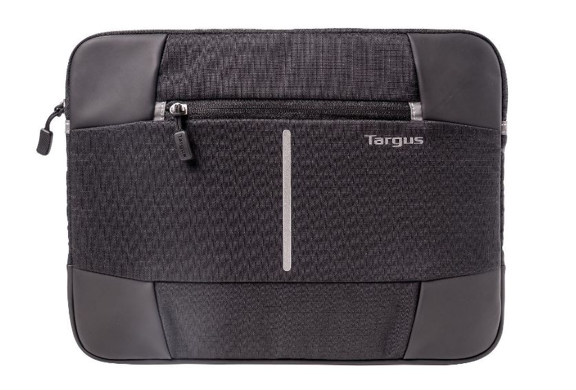 Targus 13-14'' Bex II Laptop Sleeve - Weather-resistant & rip-stop fabrication - Black with black trim - Click Image to Close