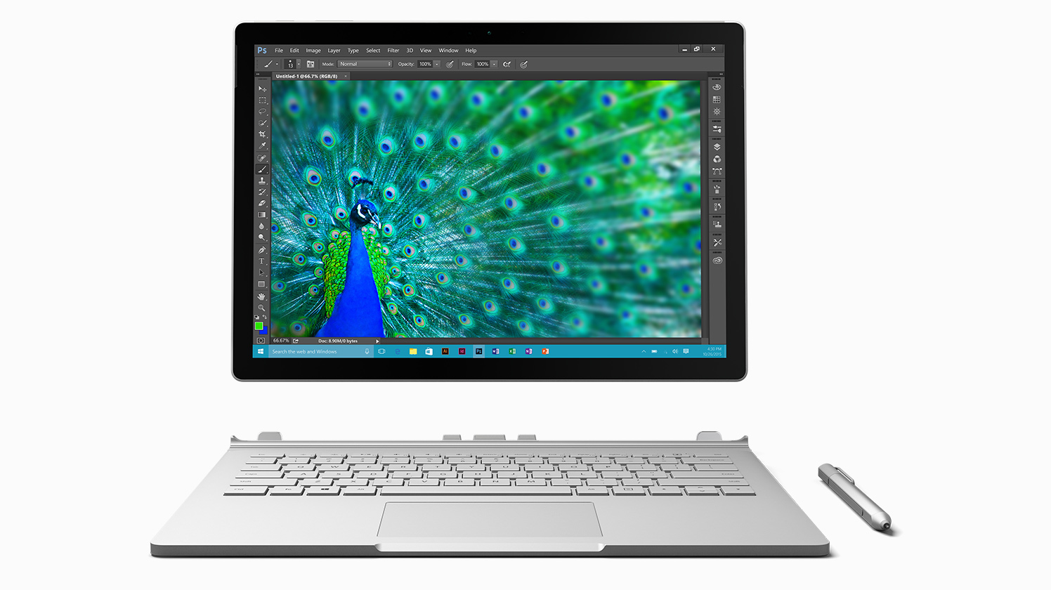 Microsoft Surface Book 13.5" QHD+ Touch, 6th Gen i5, 8GB, 128GB - Click Image to Close