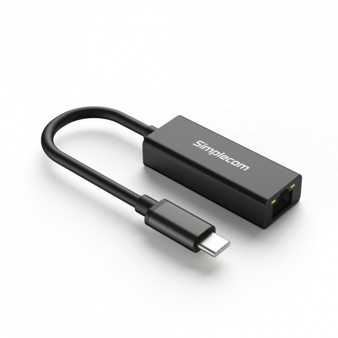 Simplecom NU313 SuperSpeed USB-C to Gigabit Ethernet Network Adapter Aluminium - Click Image to Close