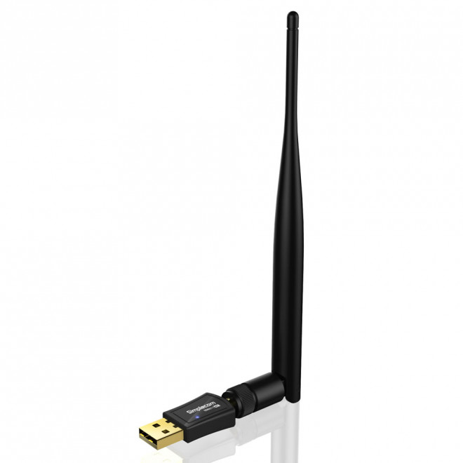 Simplecom NW611 AC600 WiFi Dual Band USB Adapter with 5dBi High Gain Antenna - Click Image to Close