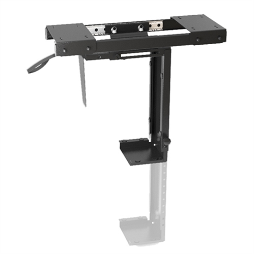 Brateck Adjustable Under-Desk CPU Mount with Sliding track, Up to 10kg, 360 Swivel - Click Image to Close