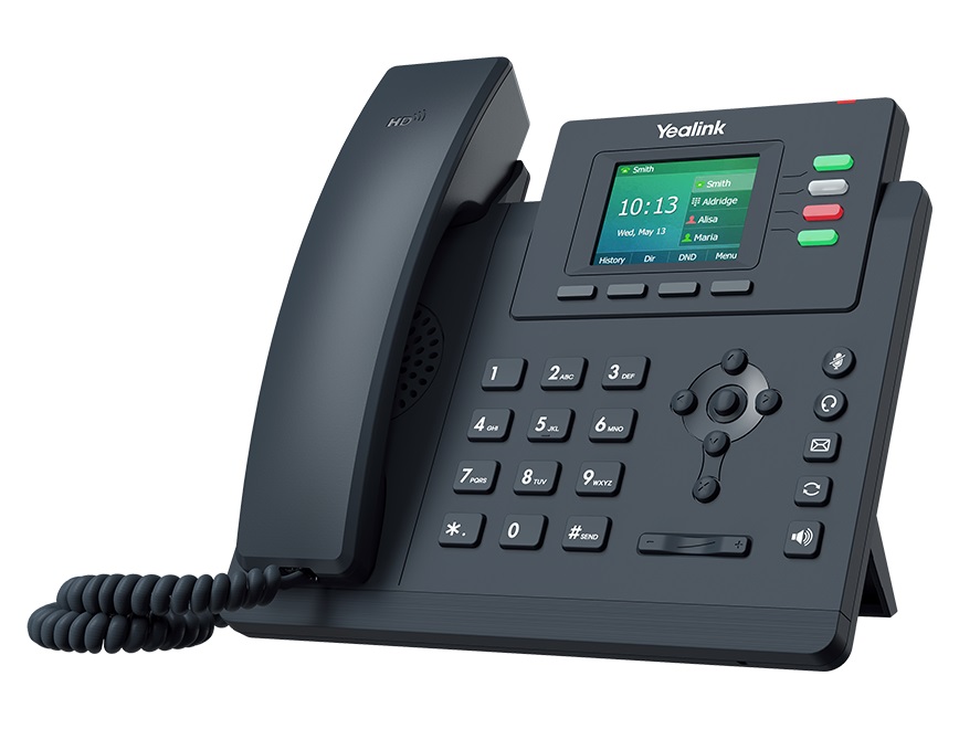 Yealink T33G 4 Line IP phone, 320x240 Colour Display, Dual Gigabit Ports, PoE. No Power Adapter included - Click Image to Close