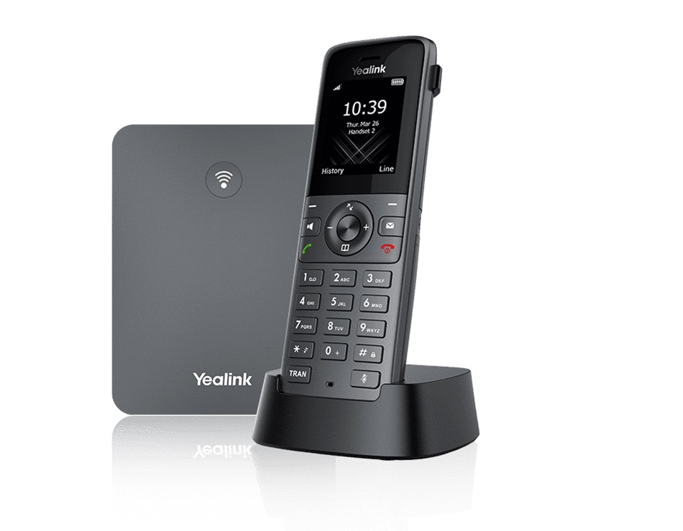 Yealink W73P High-Performance IP DECT Solution including W73H Handset and W70B Base Station, Up to 20 simultaneous calls