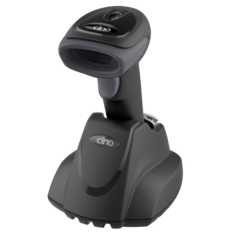 CINO A660BT Cordless Image barcode Scanner - Wireless range of over 100m with the smart cradle or dongle.