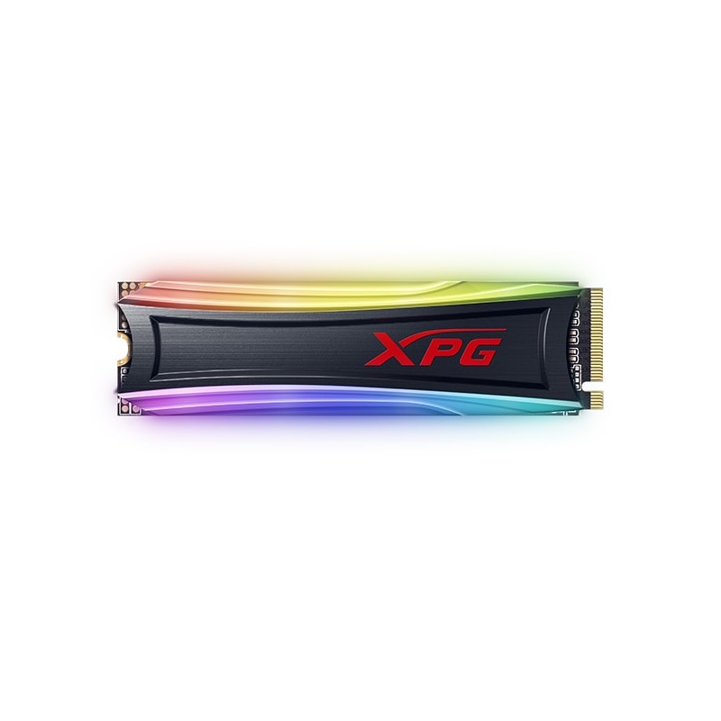 Adata AS40G-512GT-C 512GB Spectrix S40G NVME M.2 RGB SSD, read/write speed 3500/3000MB/s, Customizable RGB lighti5-year warranty - Click Image to Close