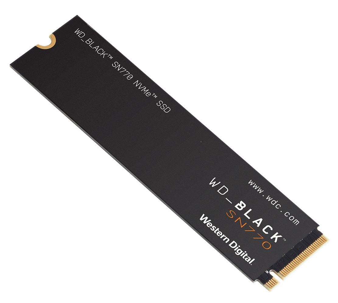 Western Digital WD Black SN770 1TB NVMe SSD 5150MB/s 4900MB/s R/W 600TBW 740/800K IOPS M.2 2280 PCIe Gen 4 1.75mil hrs MTBF - Click Image to Close