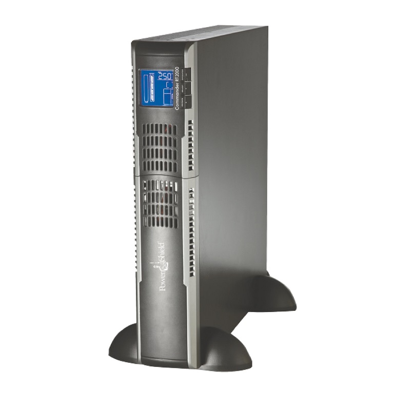 PowerShield Commander RT 2000VA / 1600W Line Interactive, Pure Sine Wave Rack, Tower UPS with AVR. Extendable & hot swap btrs - Click Image to Close