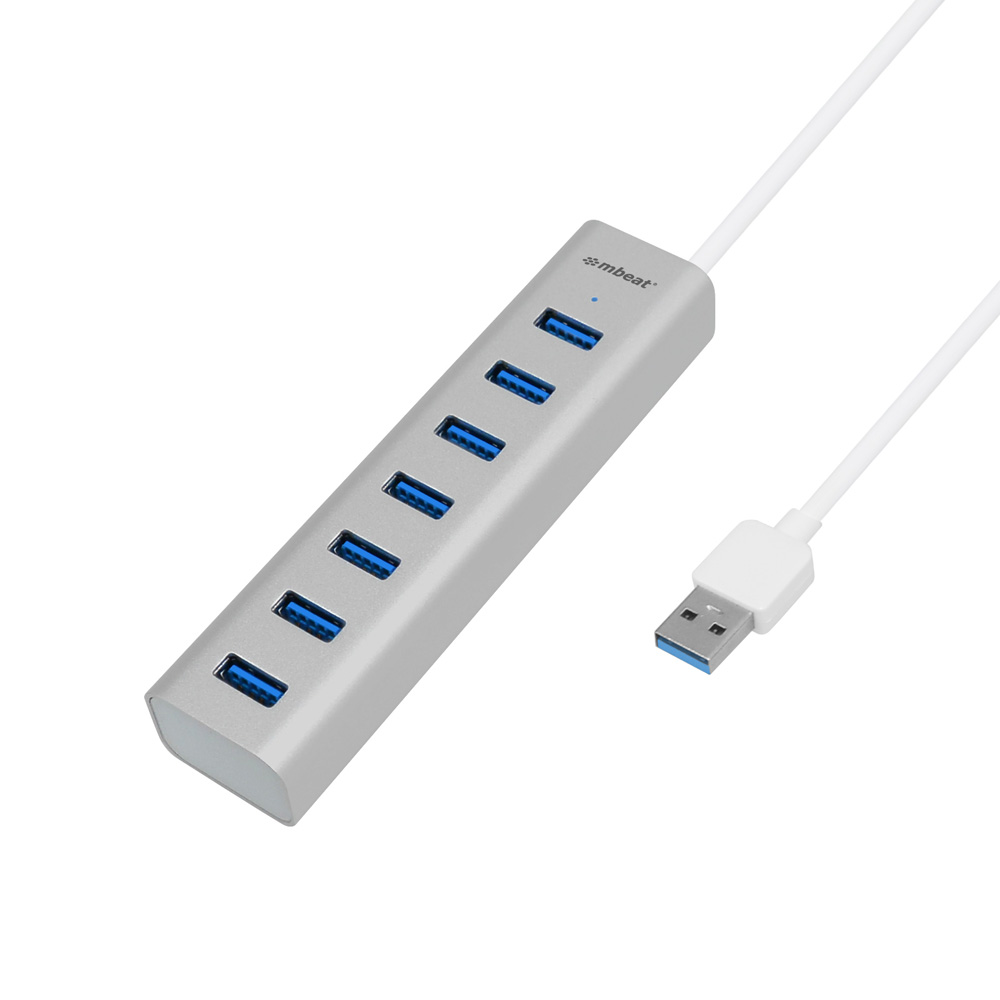 mbeat 7 PORT USB 3.0 Hub with Power Adapter - Click Image to Close