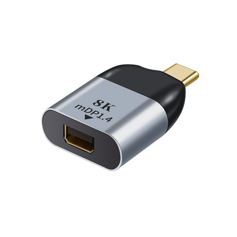 Astrotek USB-C to Mini DP DP DisplayPort male to female adapter support 8K@60Hz 4K@60Hz Aluminum shell Gold plating - Click Image to Close