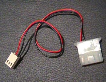 2 Pin Fan (Molex Connector) to 3 Pin Motherboard Connector 2 Pin Fan (Molex Connector) to 3 Pin Motherboard Connector