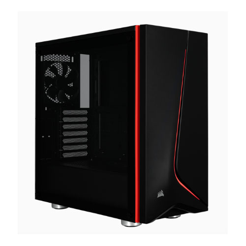 Corsair Carbide Series SPEC-06 Black with Red trim tempered glas Corsair Carbide Series SPEC-06 Black with Red trim tempered glas