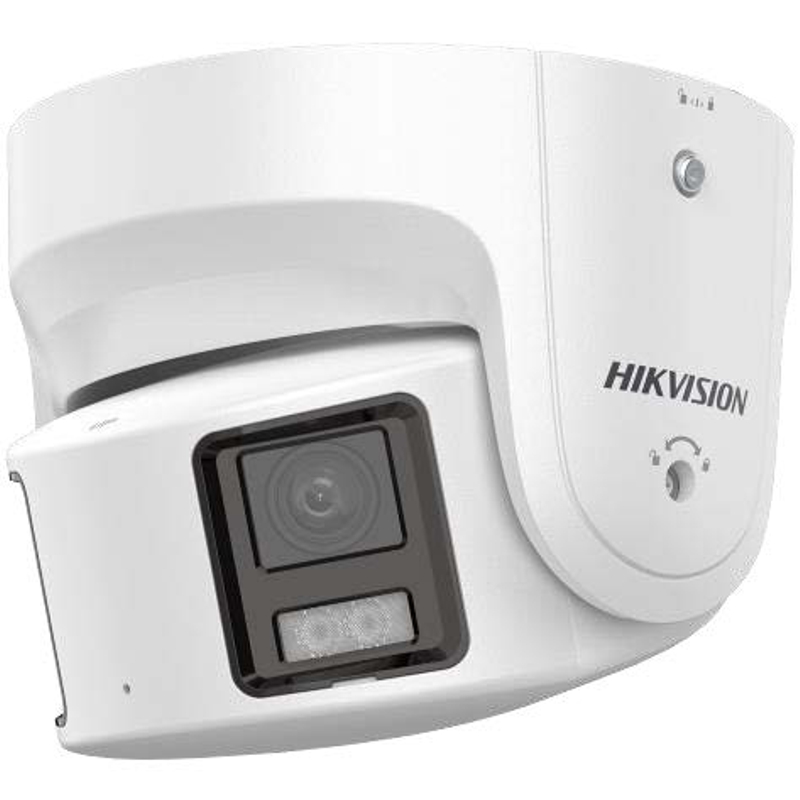 (image for) Hikvision DS2CD2387GPSL4 8MP ColourVu 180deg Panoramic Turret Camera WDR IP67 Dual Lens 4m