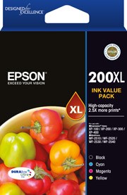 EPSON 200XL High Capacity DURABrite Ultra 4 Pack ink EPSON 200XL High Capacity DURABrite Ultra 4 Pack ink