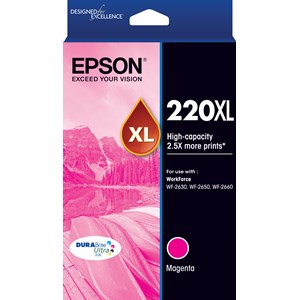 EPSON 220XL High Capacity DURABrite Ultra Magenta ink(Epson WF-2 EPSON 220XL High Capacity DURABrite Ultra Magenta ink(Epson WF-2