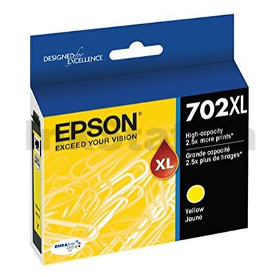 Epson 702 Yellow XL Ink Cartridge - WorkForce Pro WF-3720, WF-37 Epson 702 Yellow XL Ink Cartridge - WorkForce Pro WF-3720, WF-37