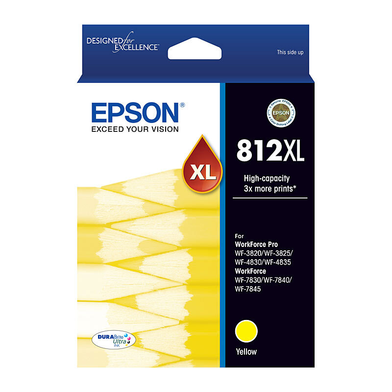 Epson 812XL Yellow Ink Cart (image for) Epson 812XL Yellow Ink Cart