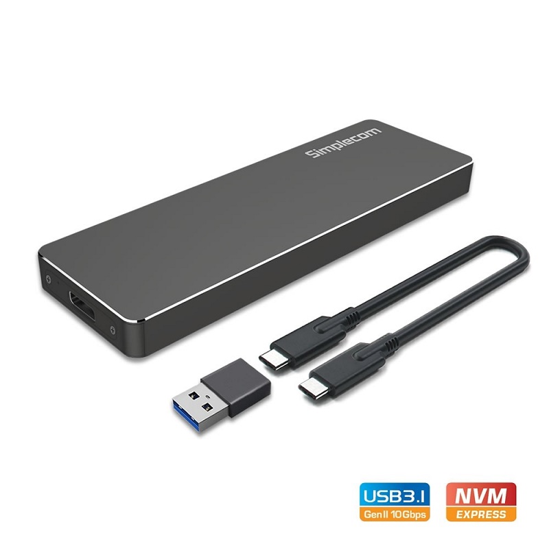 Simplecom SE503 M.2 NVME SSD to USB 3.1 Type C Enclosure (M Key Simplecom SE503 M.2 NVME SSD to USB 3.1 Type C Enclosure (M Key