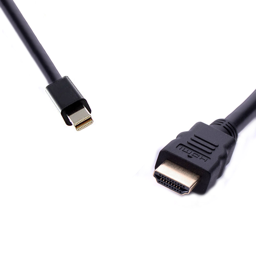 8Ware Mini DisplayPort to HDMI Cable M-M 2m - 20 pins Male