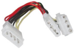 2x Hard Drive Power Splitter Internal Cable 2x Hard Drive Power Splitter Internal Cable
