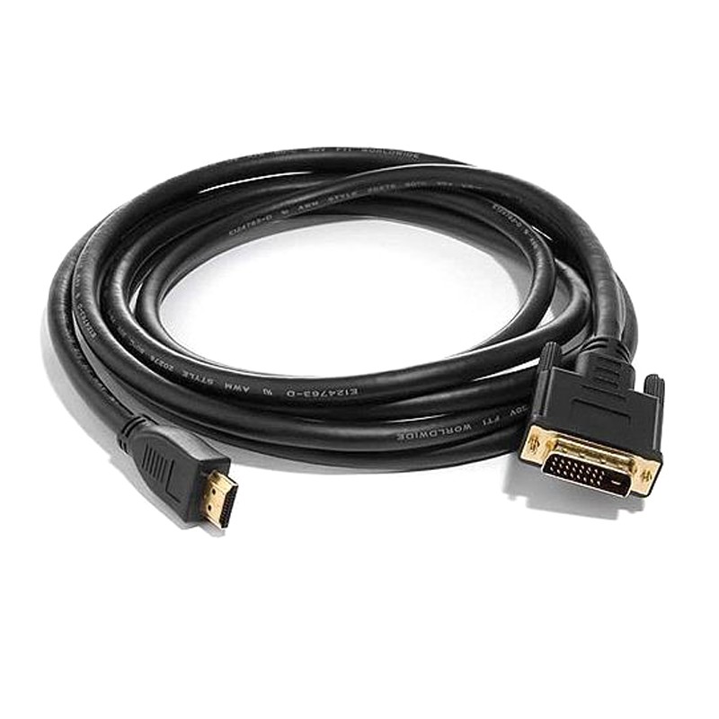 HDMI MALE to DVI-D MALE 1.8m Blister pack