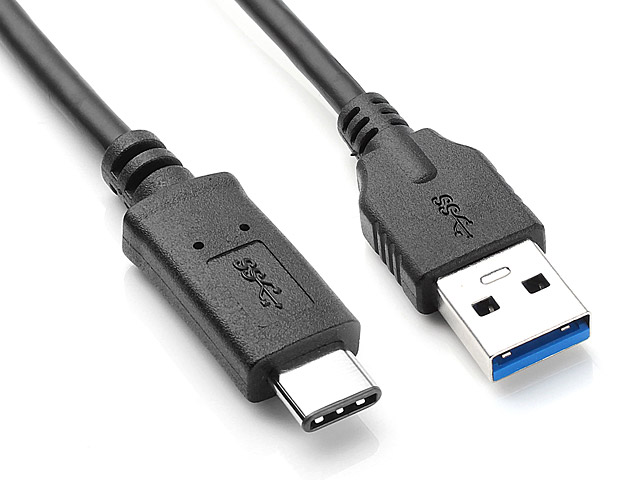 USB Type C Male to USB 3.0 Type A Female Adapter Cable - 1m