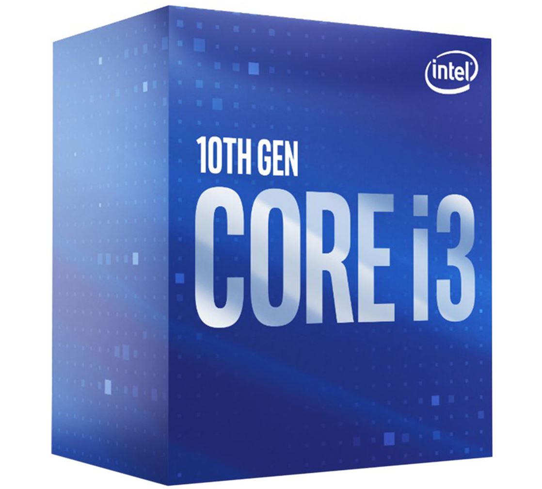 Intel Core i3-10100F CPU 3.6GHz (4.3GHz Turbo) LGA1200 10th Gen 4-Cores 8-Threads 6MB 65W Graphic Card Required Retail Box 3yrs Intel Core i3-10100F CPU 3.6GHz (4.3GHz Turbo) LGA1200 10th Gen 4-Cores 8-Threads 6MB 65W Graphic Card Required Retail Box 3yrs
