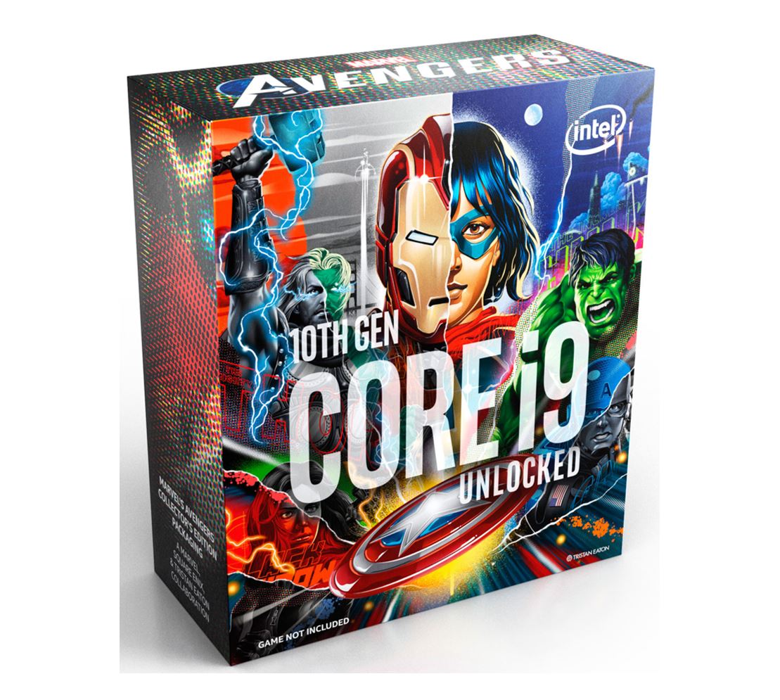 Intel Core i9-10900K Avengers CPU 3.7GHz (5.3GHz Turbo) LGA1200 10th Gen 10-Cores 20-Threads 20MB 95W UHD Graphic 630 Retail Box Intel Core i9-10900K Avengers CPU 3.7GHz (5.3GHz Turbo) LGA1200 10th Gen 10-Cores 20-Threads 20MB 95W UHD Graphic 630 Retail Box