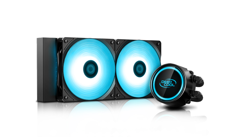Deepcool GAMMAXX L240 V2 RGB LED Liquid Cooler PWM Control, Super Silent Intel 165W LGA20XX/1366/1200/115X AMD 250W AM4 AM3+ AM3 Deepcool GAMMAXX L240 V2 RGB LED Liquid Cooler PWM Control, Super Silent Intel 165W LGA20XX/1366/1200/115X AMD 250W AM4 AM3+ AM3