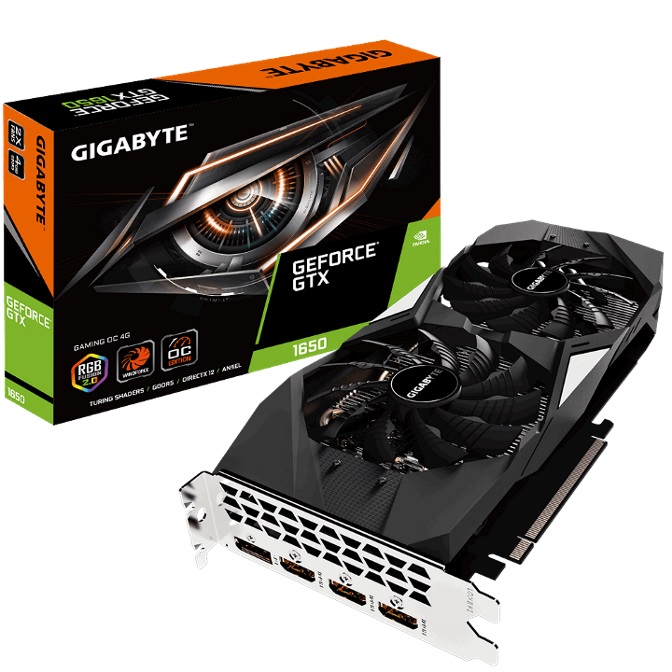 Gigabyte nVidia GeForce GTX 1650 Gaming OC 4GB GDDR5 PCIe Video Gigabyte nVidia GeForce GTX 1650 Gaming OC 4GB GDDR5 PCIe Video